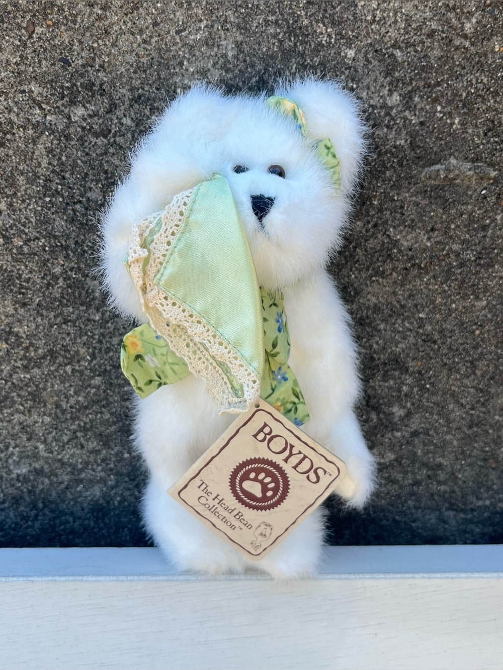 Boyds Bears Stella Missingya 8.5" Plush Jointed White Teddy w/Tags m
